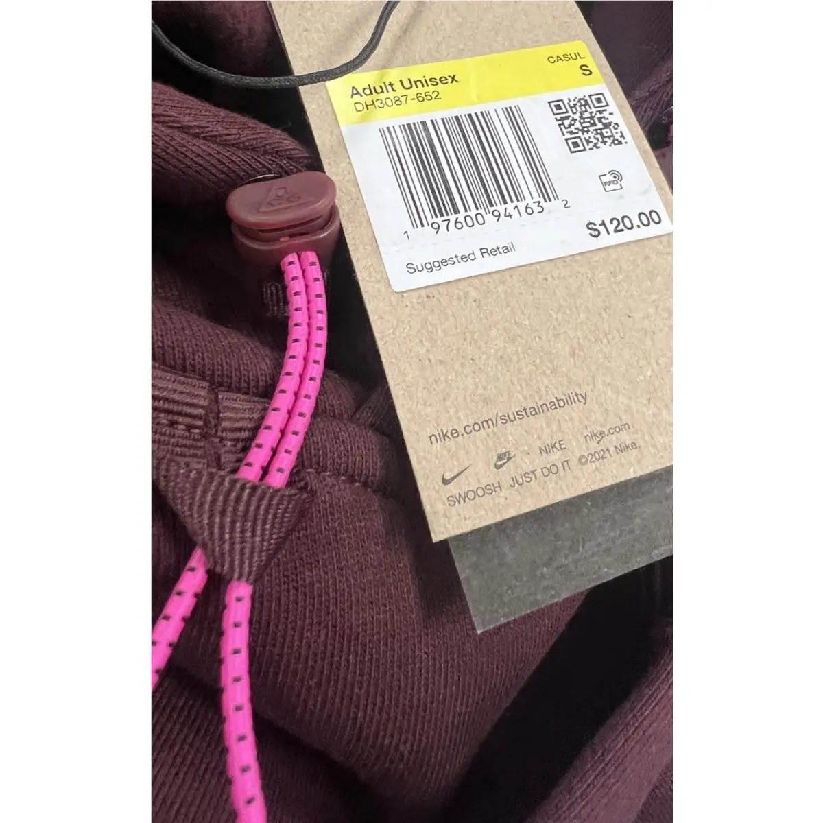 Nike clothing - DH3087-652 - DH3087-652 - BURGUNDY CRUSH/SUMMIT WHITE 10