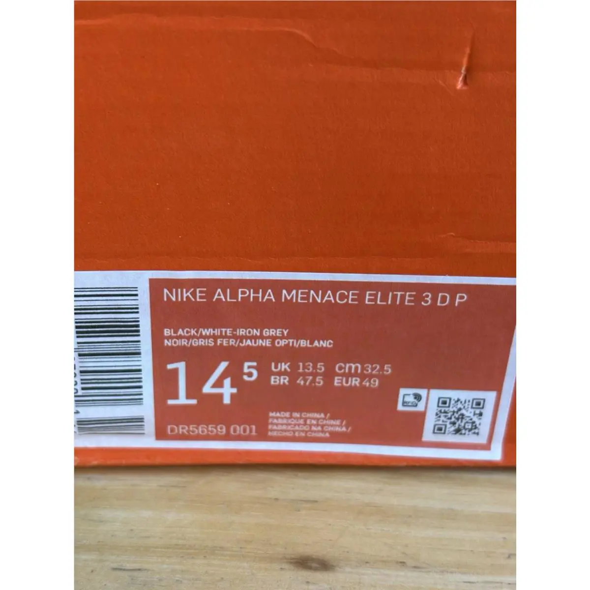 Nike shoes - Nike Alpha Menace Elite 3 - DR5659-001 - Black (UPC: 0195870979140) 10