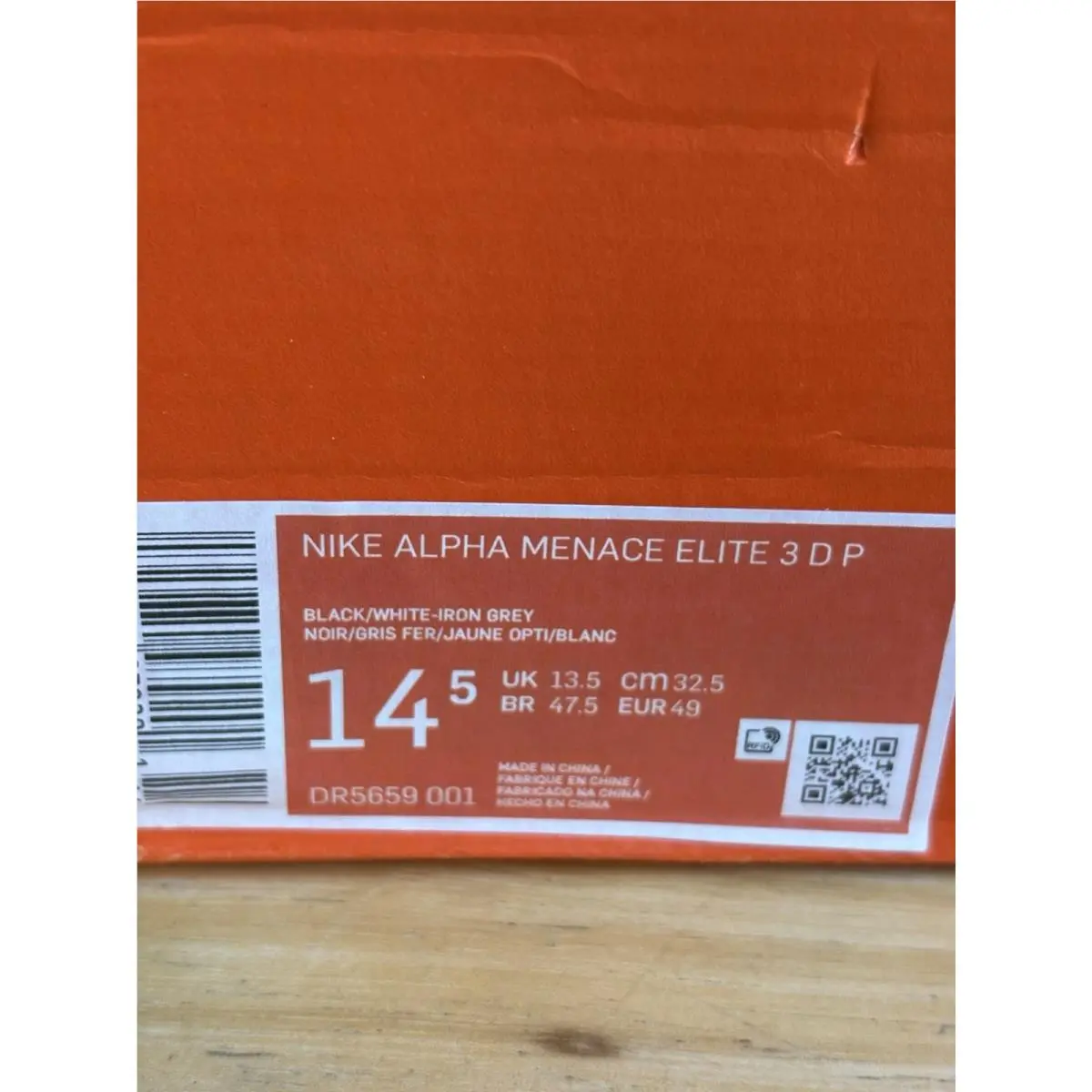 Nike shoes - Nike Alpha Menace Elite - Alpha Menace Elite - DR5659-001 - Black 10