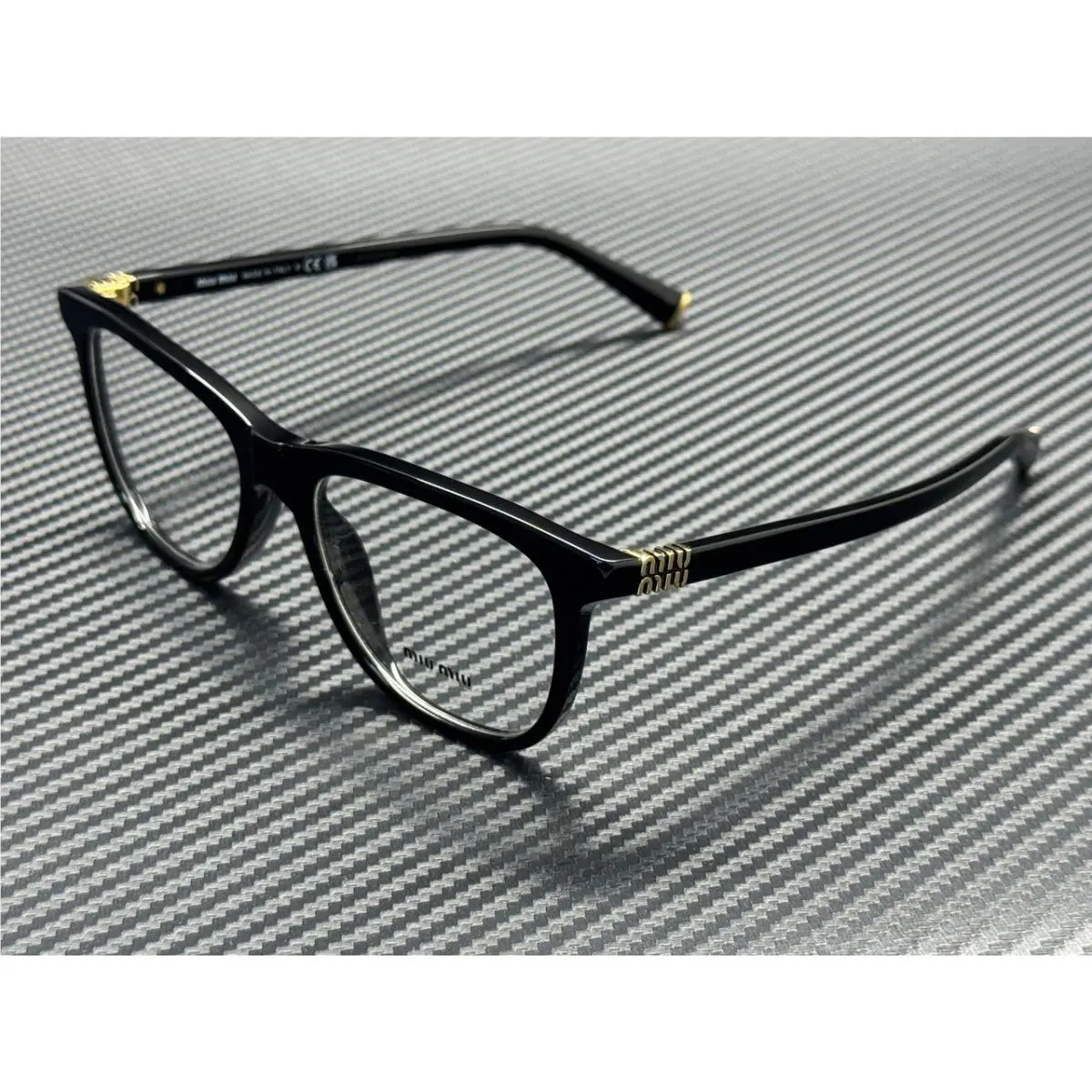 Miu Miu MU 01WV 16K1O1 Black Women`s 52 mm Eyeglasses