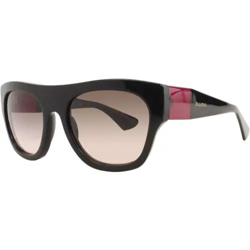 Miu Miu Sunglasses MU05PS 1AB1E2 52mm Black-red / Grey Red Gradient Lens