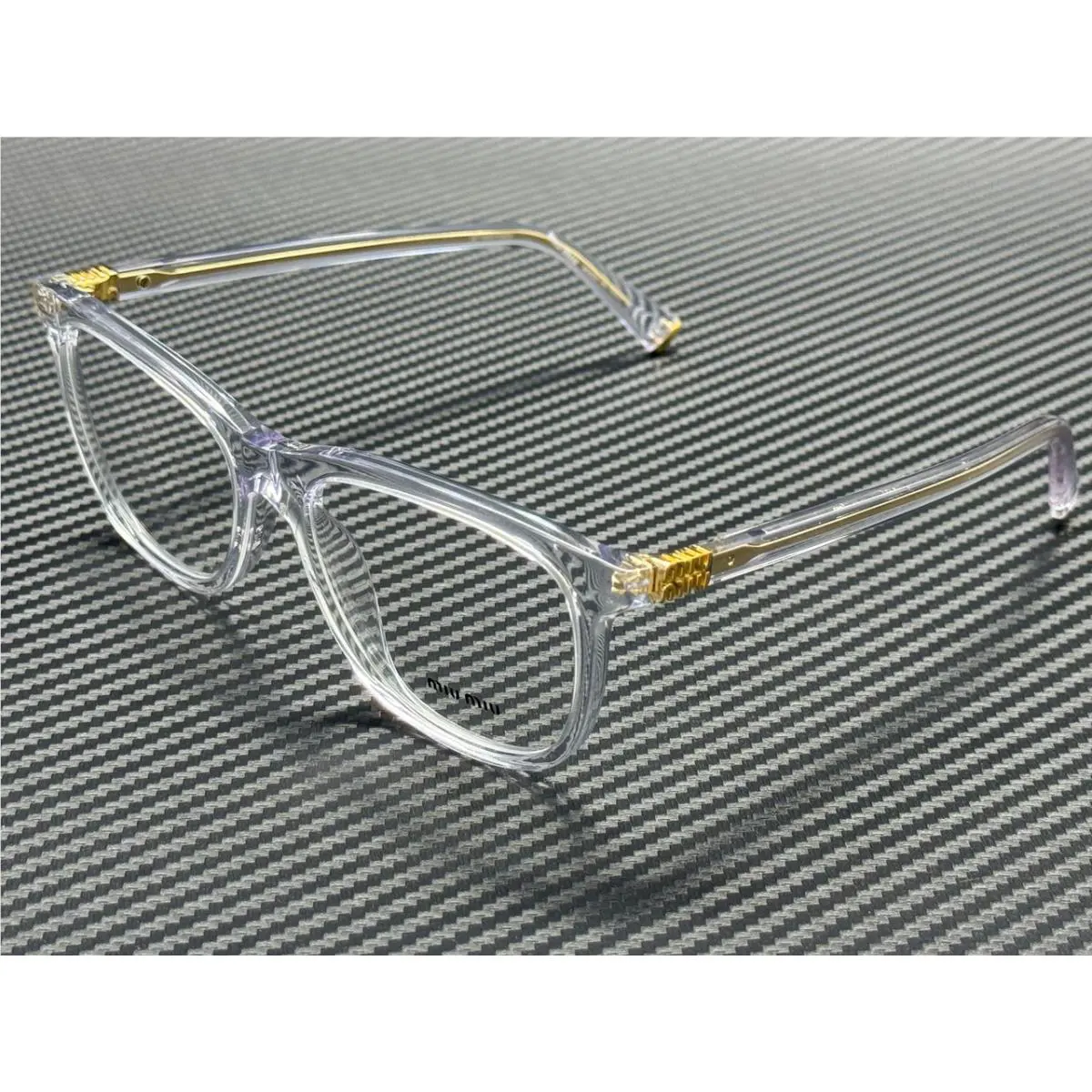 Miu Miu MU 01WV 15Z1O1 Transparent Women`s 54 mm Eyeglasses