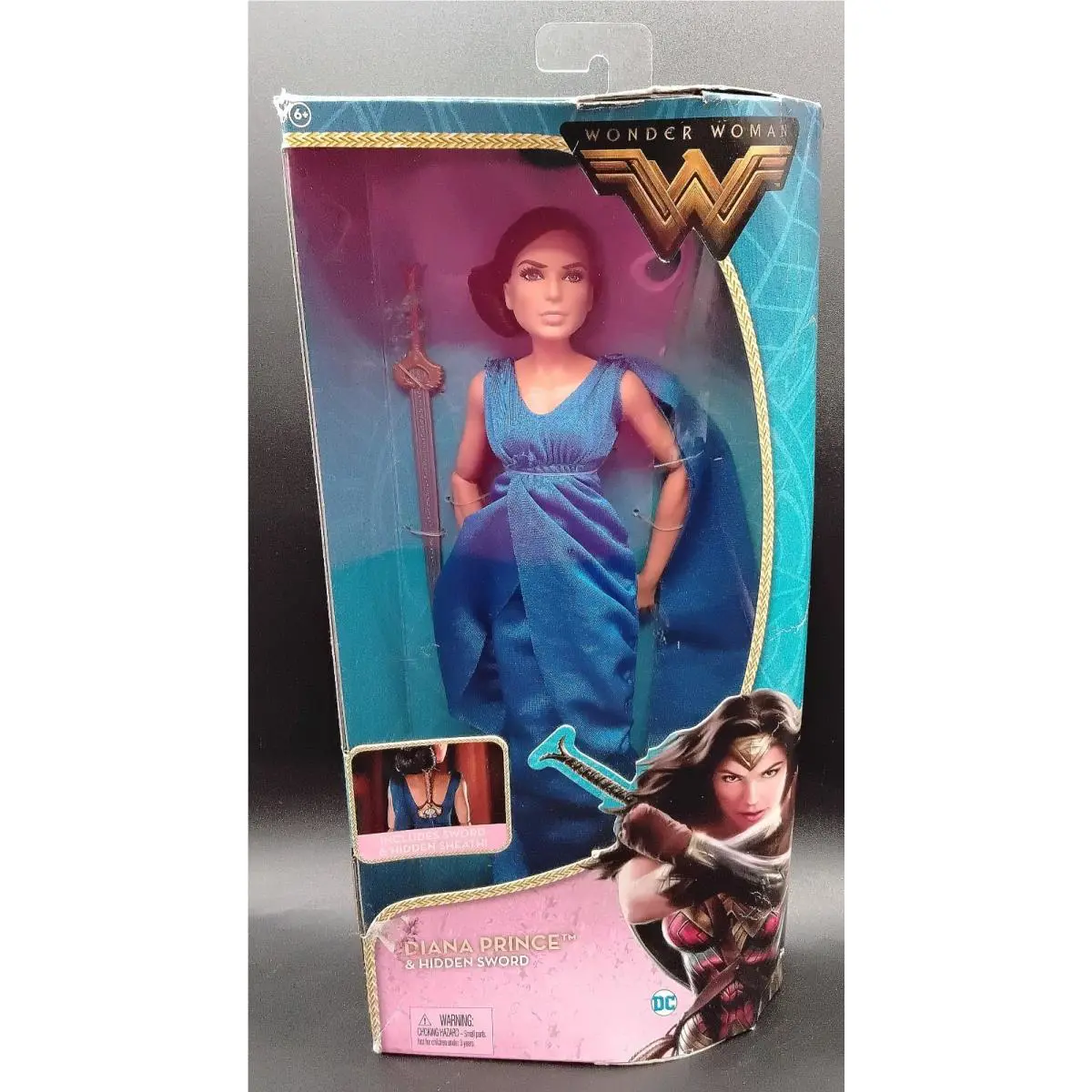 Retired DC Comics Wonder Woman Diana Prince Hidden Sword Doll Nrfb 2016