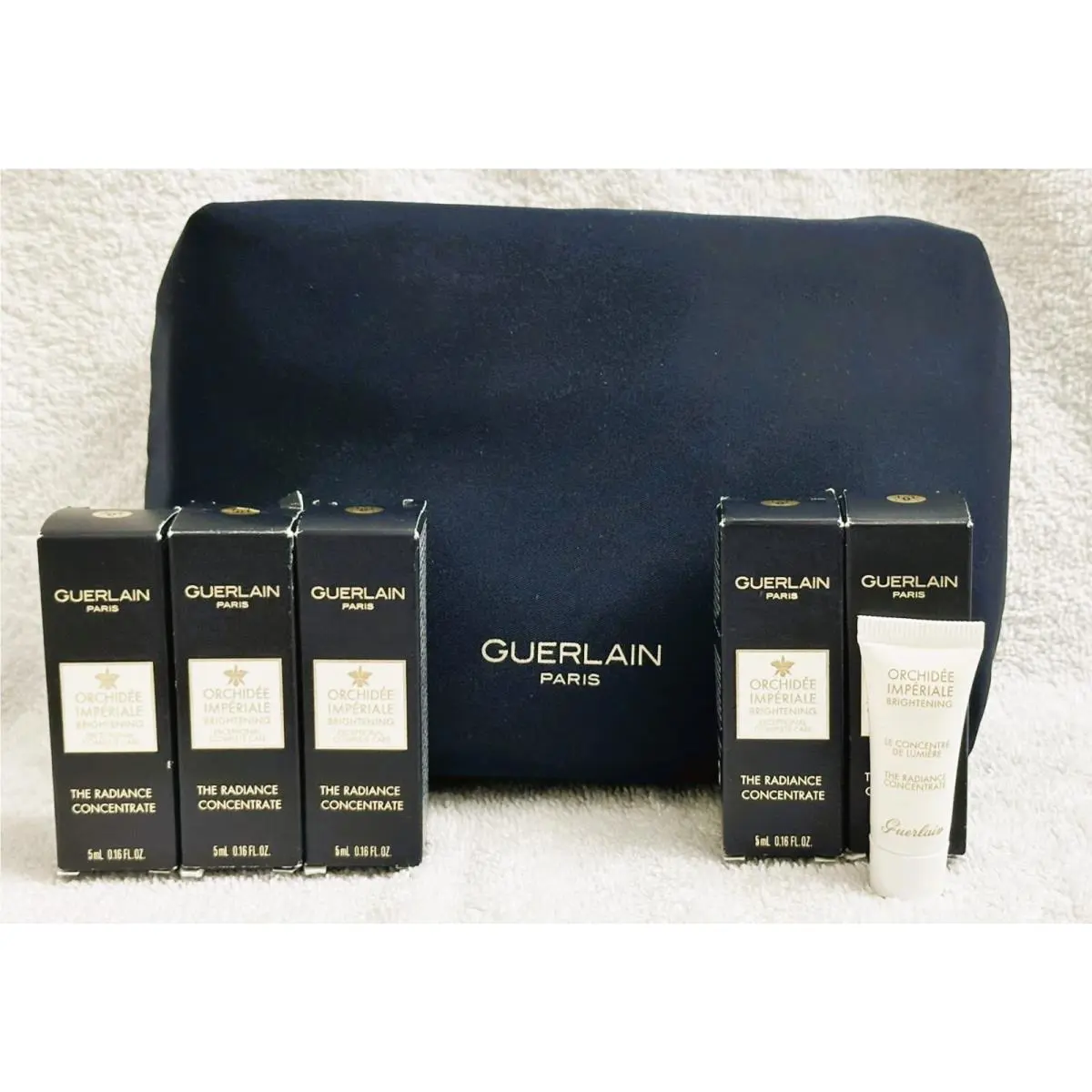 5 x Guerlain Orchidee Imperiale The Radiance Concentrate 5 Ml/ 0.16 oz x 5 + Bag