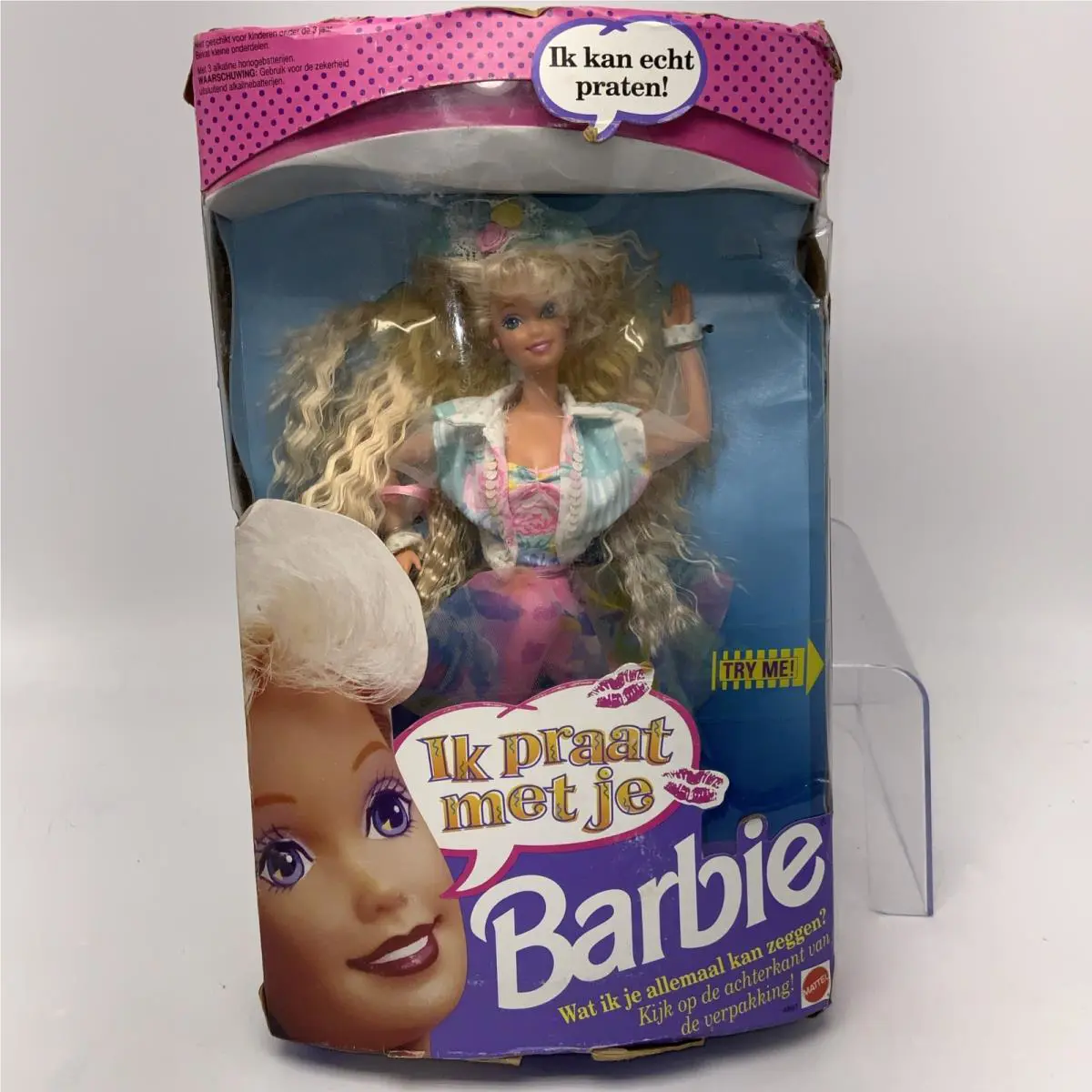 8305 Nrfb Mattel Teen Talk Ik Praat Met Je Dutch Barbie Foreign Issue Rough Box