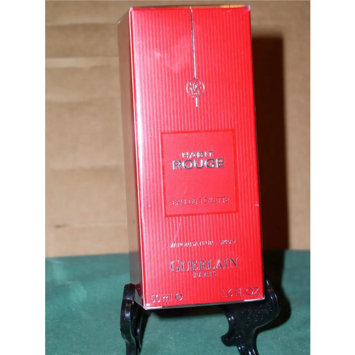 Habit Rouge by Guerlain 50ml/ 1.6 oz Eau de Toilette Spray Nisb Vintage