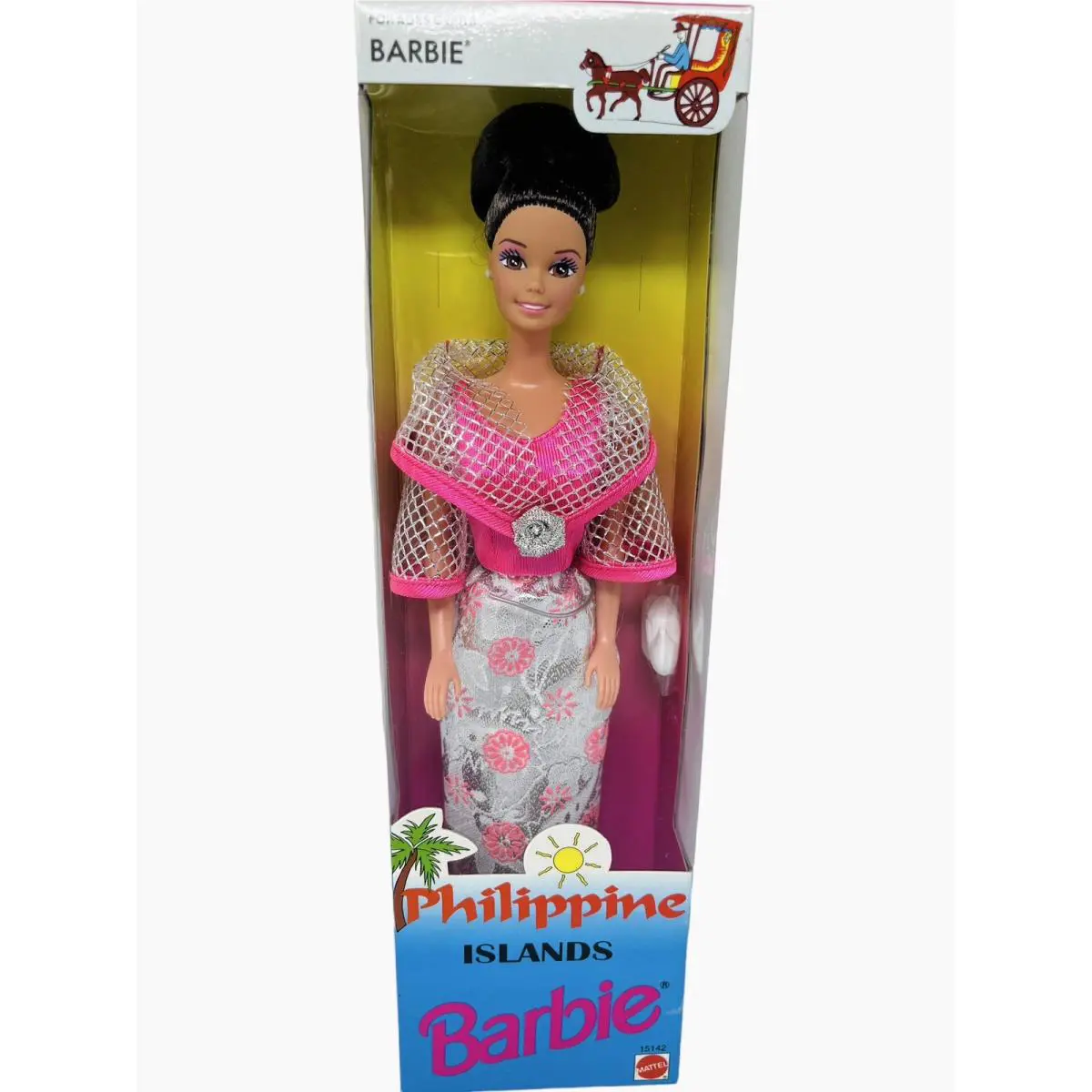 1996 Philippine Islands Barbie 2nd Series Foreign Issue 15142 Pink Silver