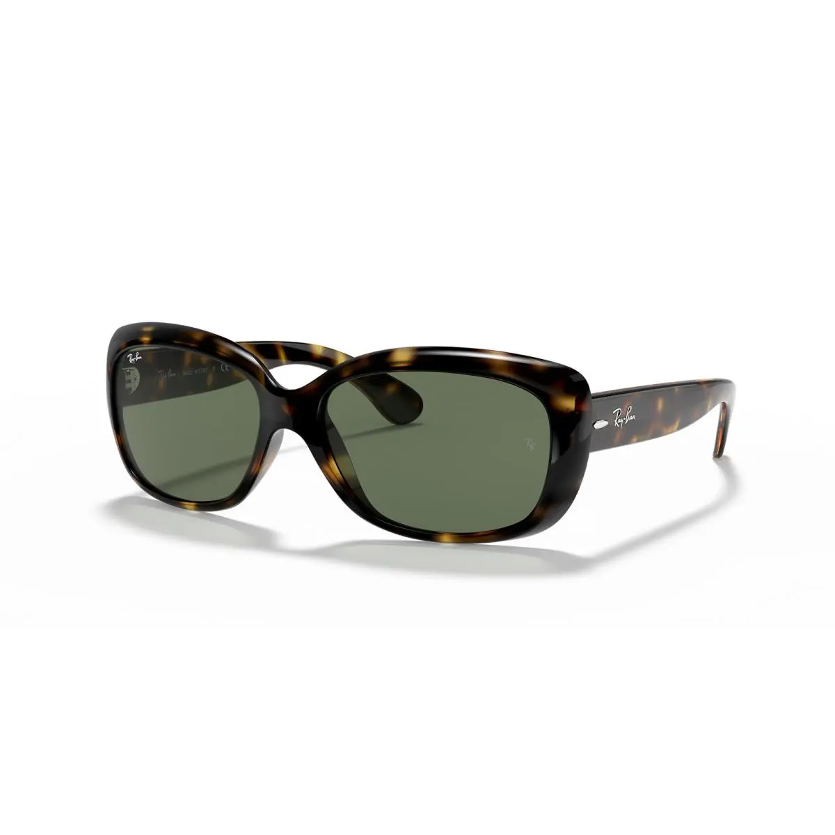 Ray-ban Jackie Ohh Light Havana/green 58 mm Women`s Sunglasses RB4101 710 58-17 - Frame: Polished Light Havana, Lens: Green
