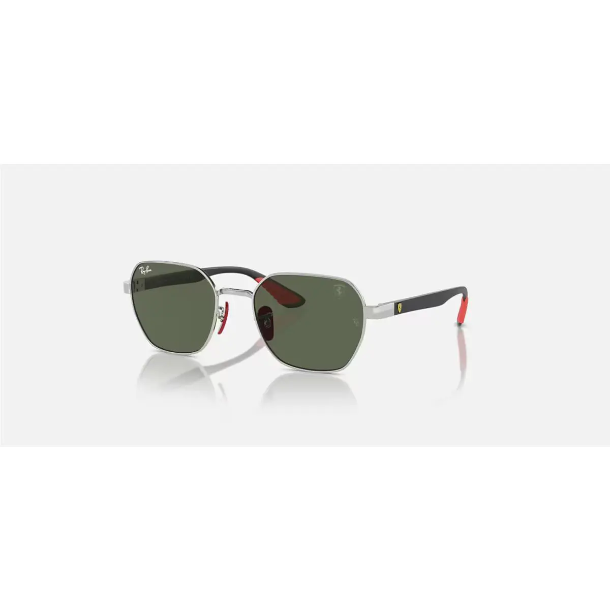 Ray-ban RB3794M Scuderia Ferrari Collection Silver/dark Green 54 mm Sunglasses