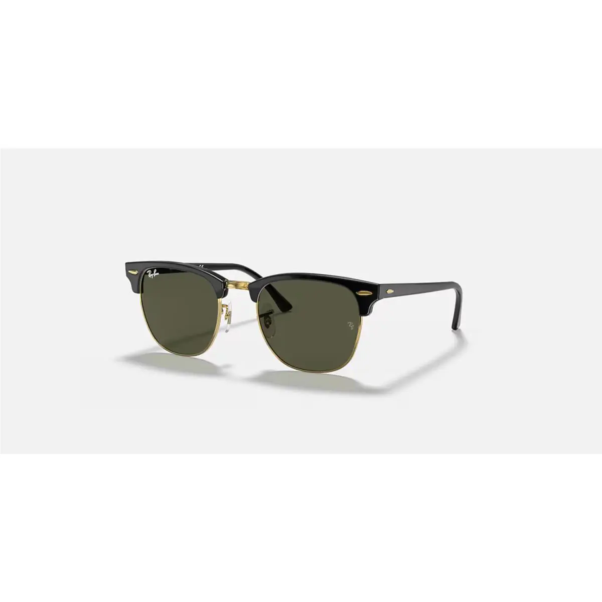 Ray-ban Clubmaster Black/gold / G-15 Green 55 mm Sunglasses RB3016 W0365 55-21