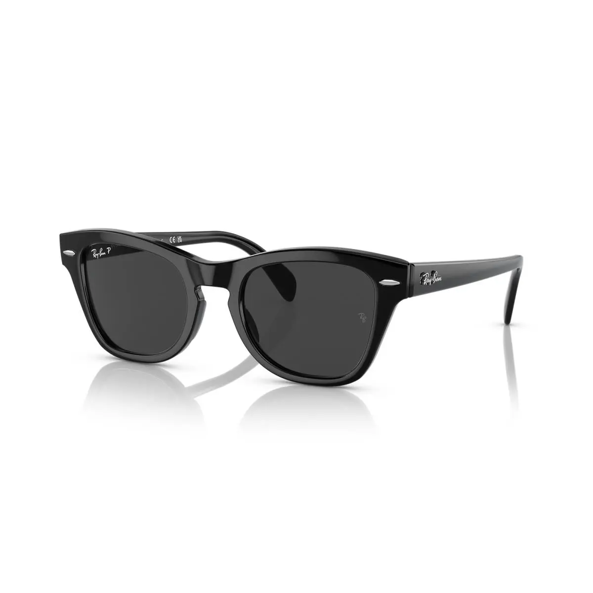 Ray-ban RB0707S Polished Black/black Polarized 53 mm Sunglasses