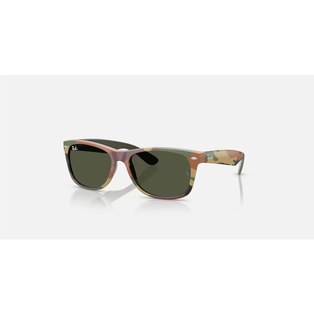 Ray-ban Wayfarer Green Camuflage/green 55 mm Sunglasses RB2132 682331 55-18