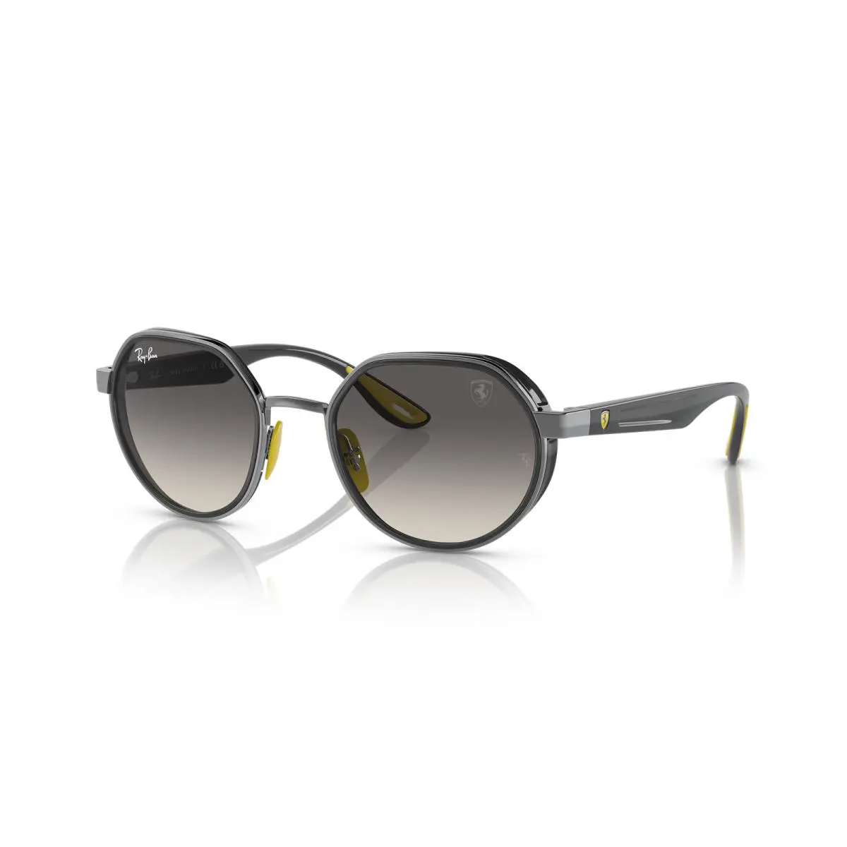 Ray-ban RB3703M Scuderia Ferrari Polished Gunmetal/grey Gradient 51mm Sunglasses