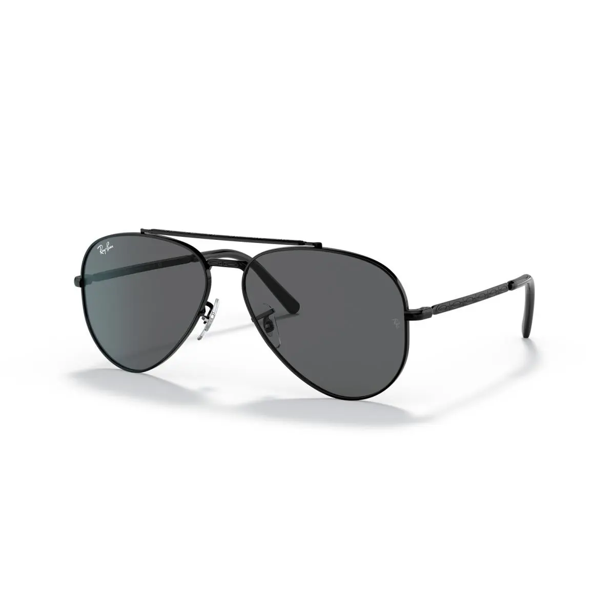 Ray-ban New Aviator Aviator Polished Black/dark Grey 58mm Sunglasses RB3625 002/B1 58-14