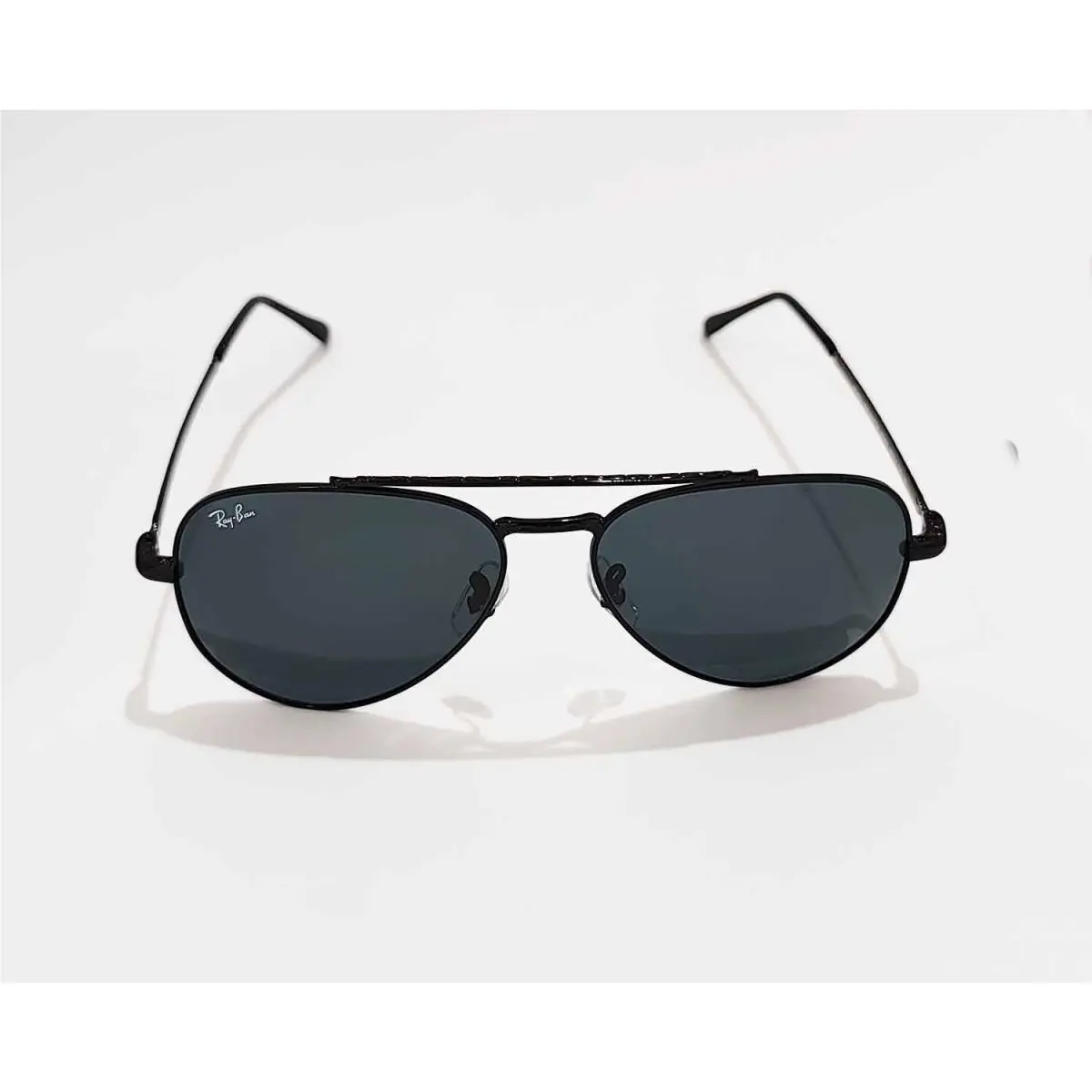 Ray-ban New Aviator Sunglasses RB3625 Aviator Black Frame Dark Grey Lens Unisex 58mm by Ray-Ban