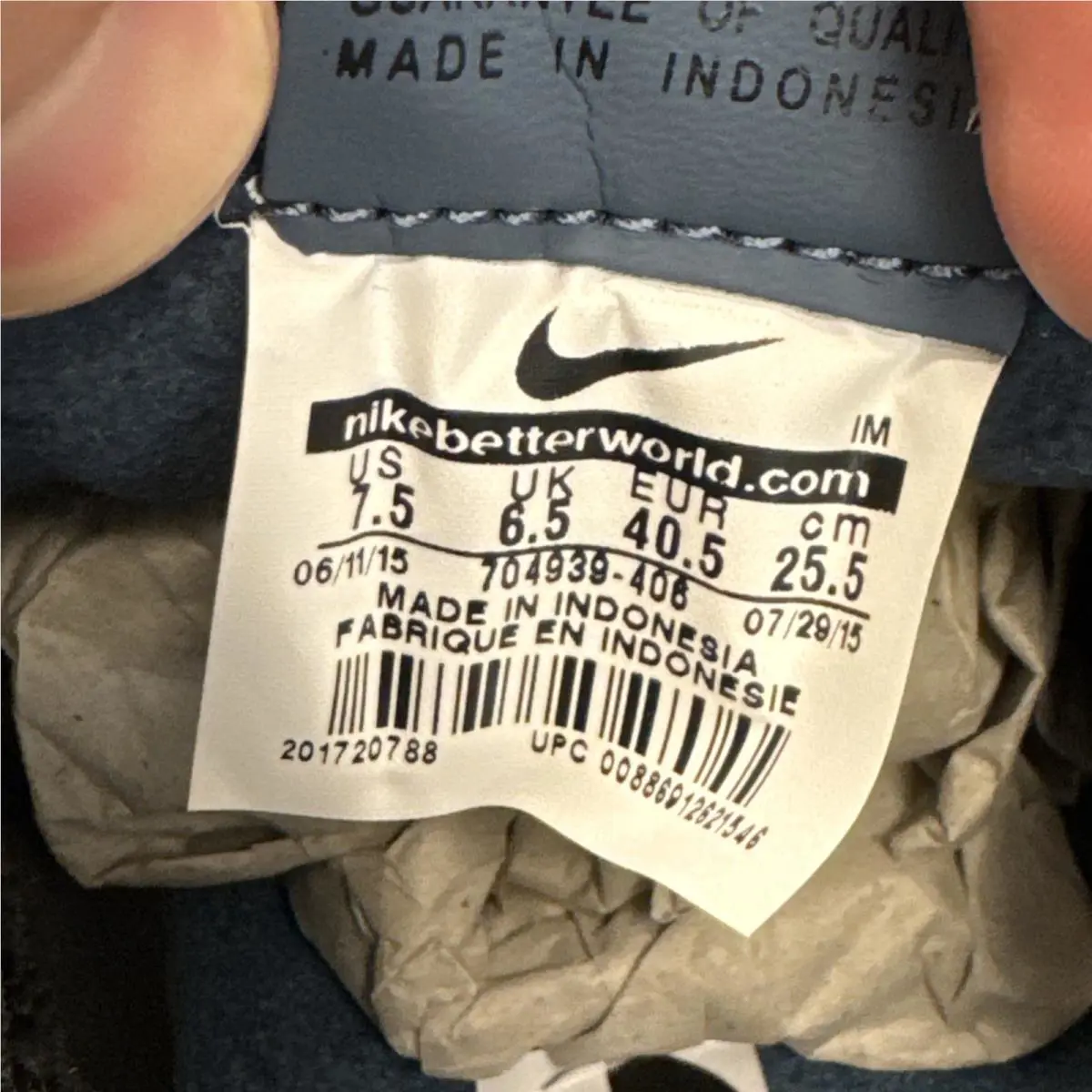 Nike shoes - 704939-406 - 704939-406 - Blue, Manufacturer: SQUADRON BLUE/ METALLIC SILVER-LITE CRIMSON 7