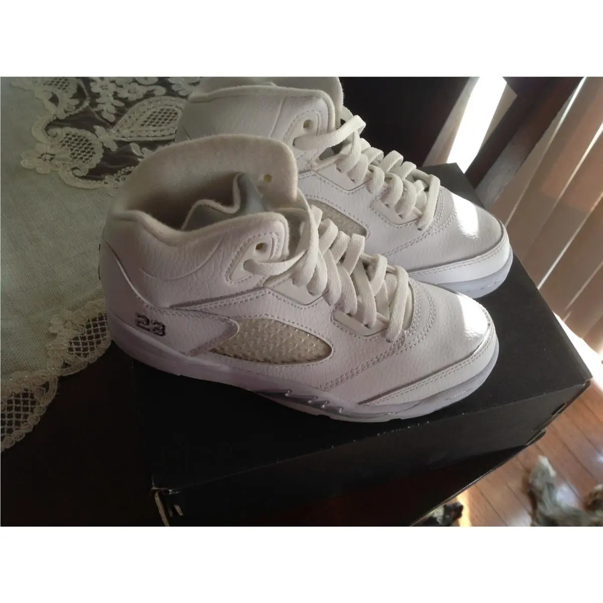 Nike shoes - Air Jordan 5 - Air - White 4
