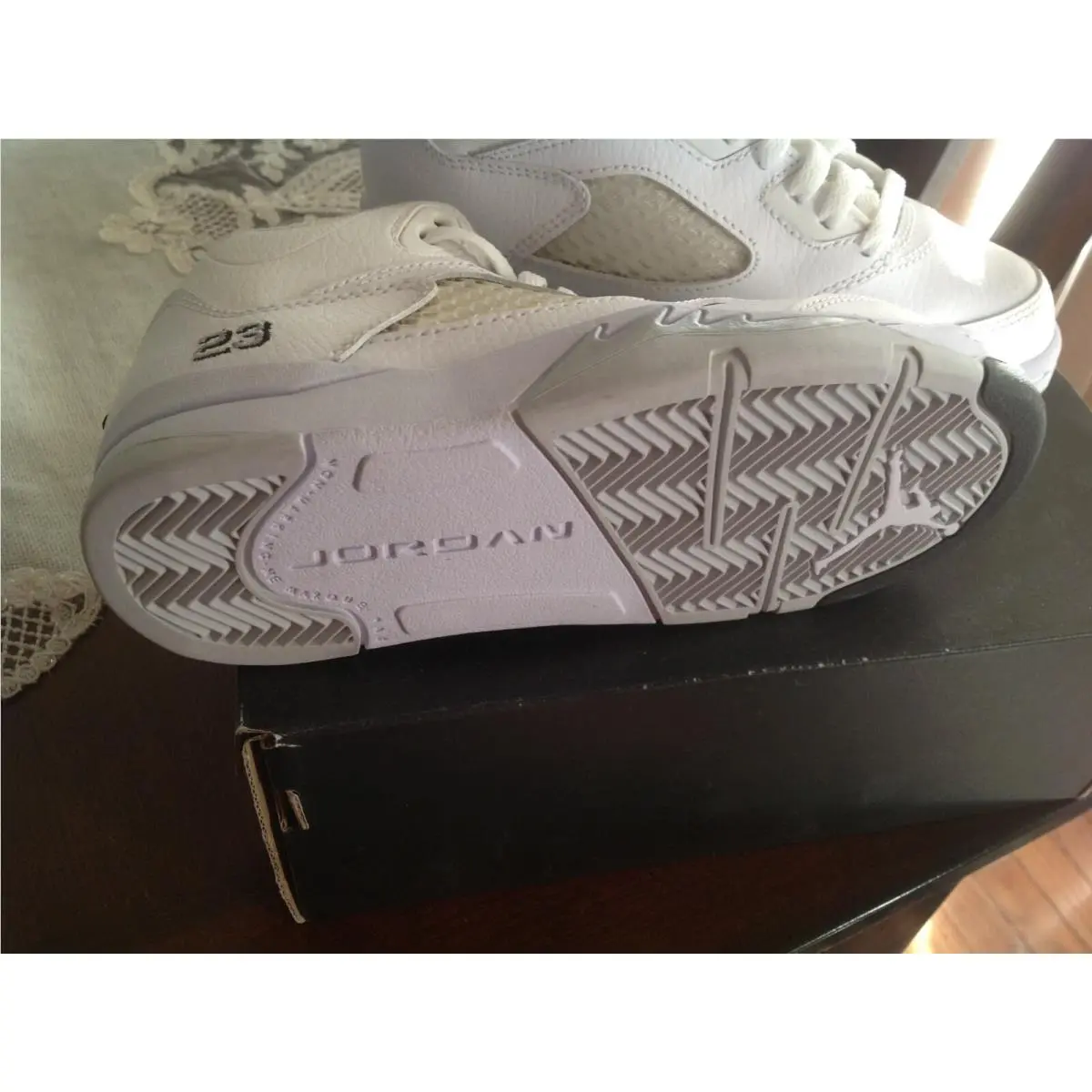 Nike shoes - Air Jordan 5 - Air - White 5
