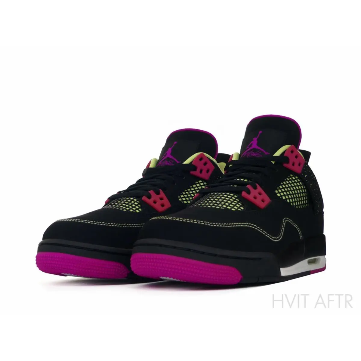 Nike shoes - Air Jordan 4 Retro - Air Retro - 705344-027 - Black/Fuschia Flash/Liquid Lime/White (UPC: 888408149701) 2
