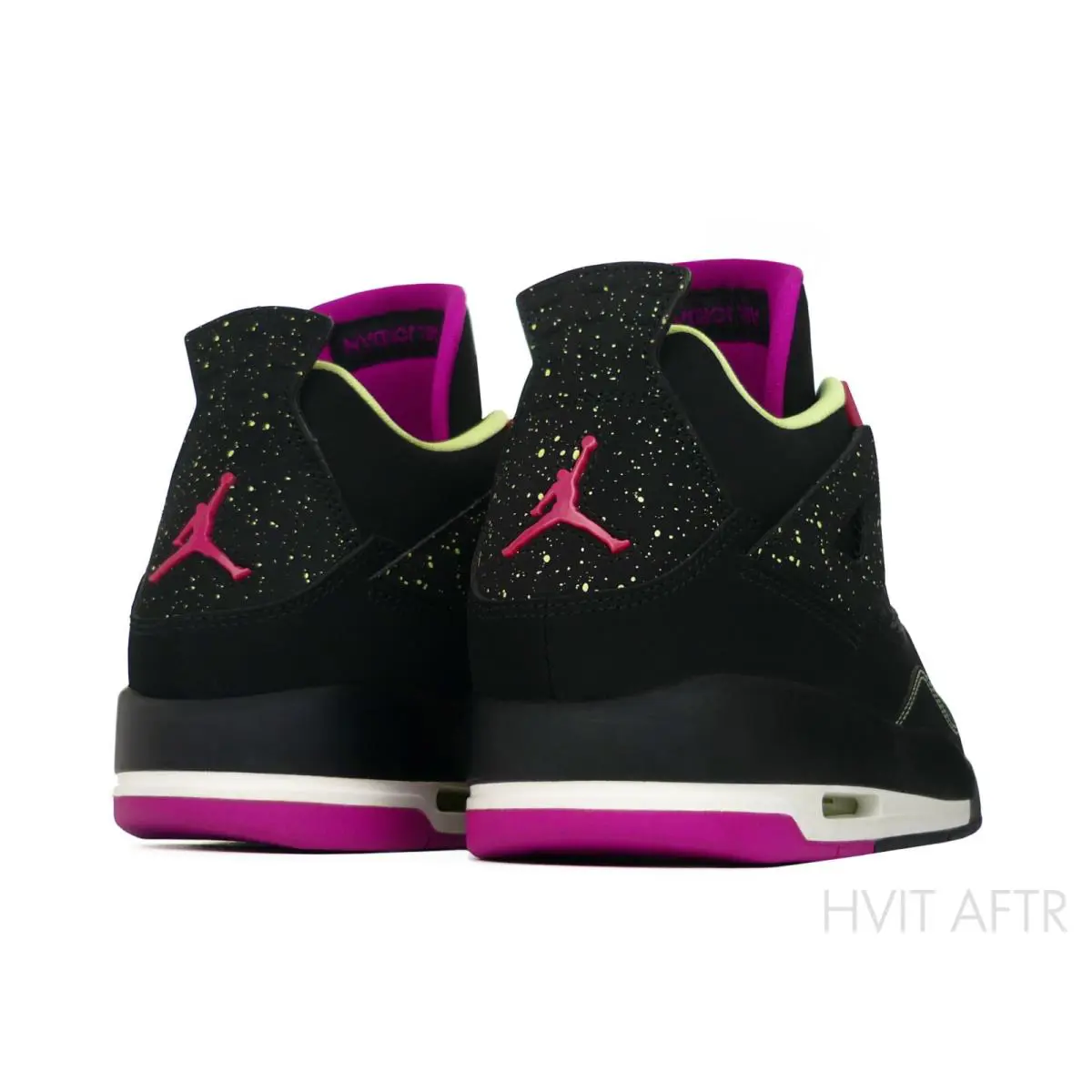 Nike shoes - Air Jordan 4 Retro - Air Retro - 705344-027 - Black/Fuschia Flash/Liquid Lime/White (UPC: 888408149701) 3