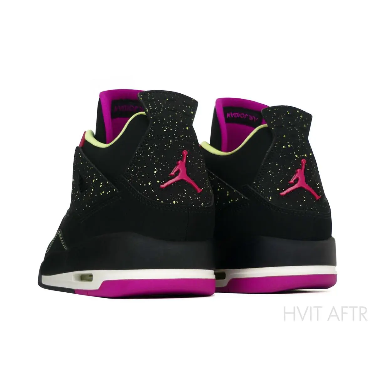 Nike shoes - Air Jordan 4 Retro - Air Retro - 705344-027 - Black/Fuschia Flash/Liquid Lime/White (UPC: 888408149701) 4