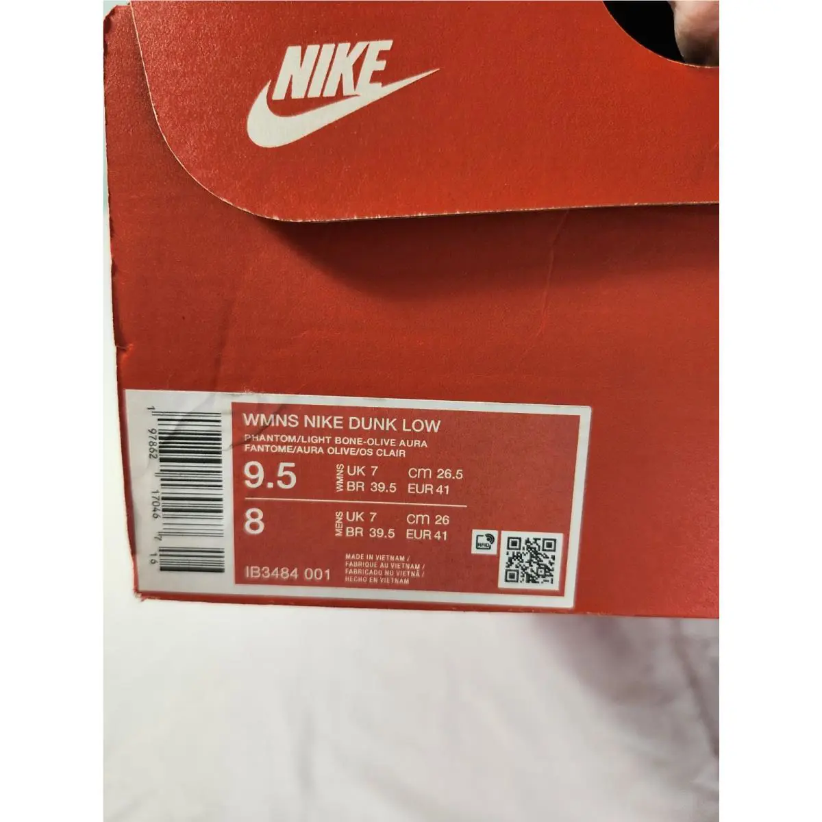 Nike shoes - Nike Dunk Low - Dunk Low - IB3484-001 - Phantom/Light Bone/Olive Aura/Light Army 7