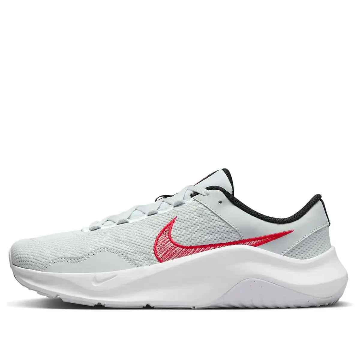 Nike Legend Essential 3 Next Nature Gray/red/white DM1120-010 Men`s Size 11.5 - Gray