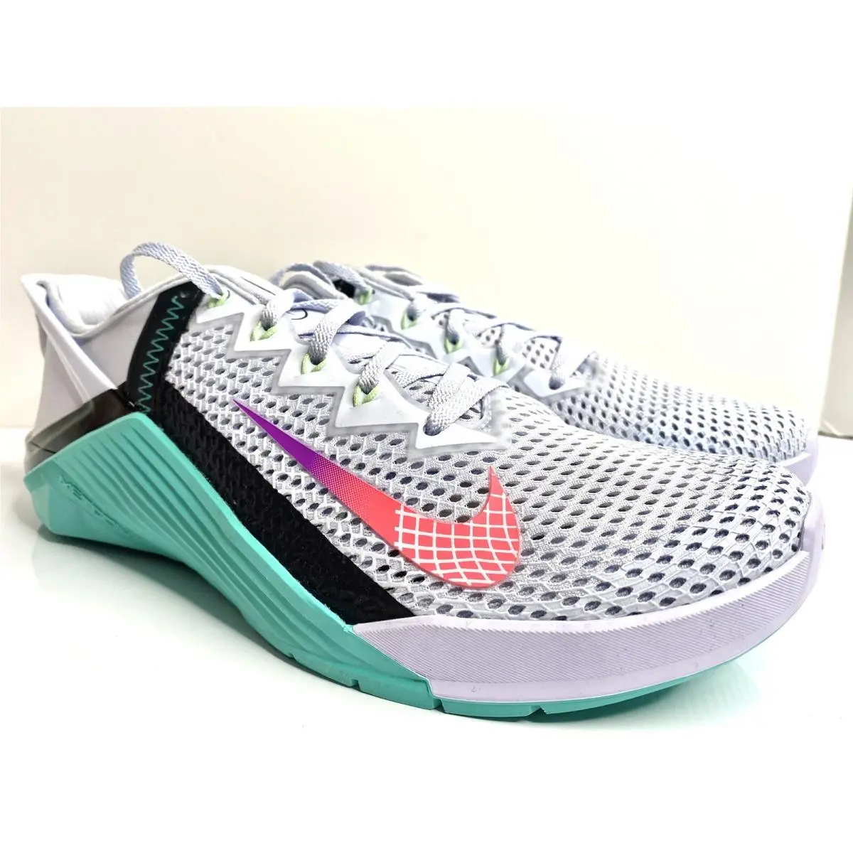Nike shoes - Nike Metcon 6 Flyease - Metcon Flyease - DB3794-020 - Football Grey/Flash Crimson 8