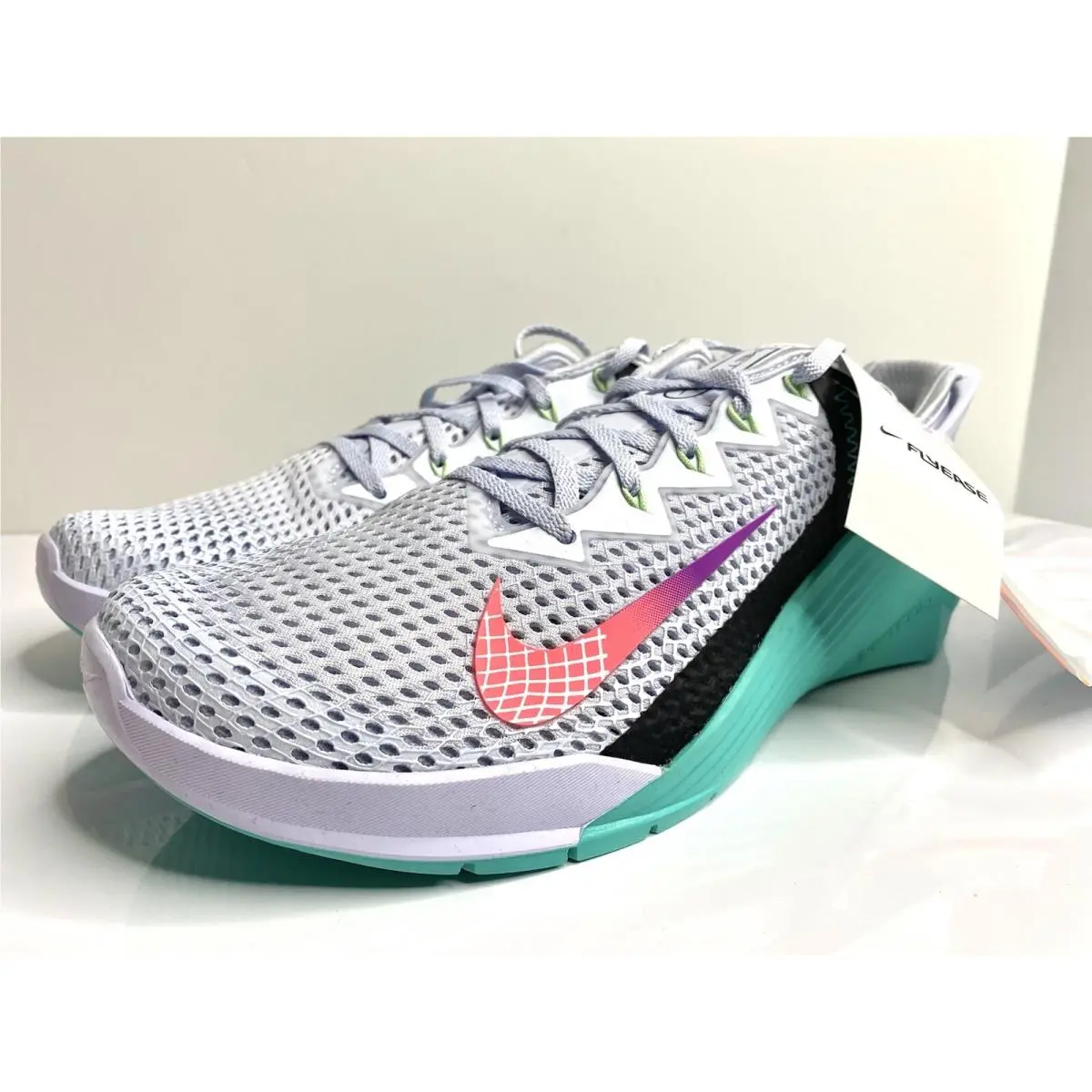 Nike shoes - Nike Metcon 6 Flyease - Metcon Flyease - DB3794-020 - Football Grey/Flash Crimson 6
