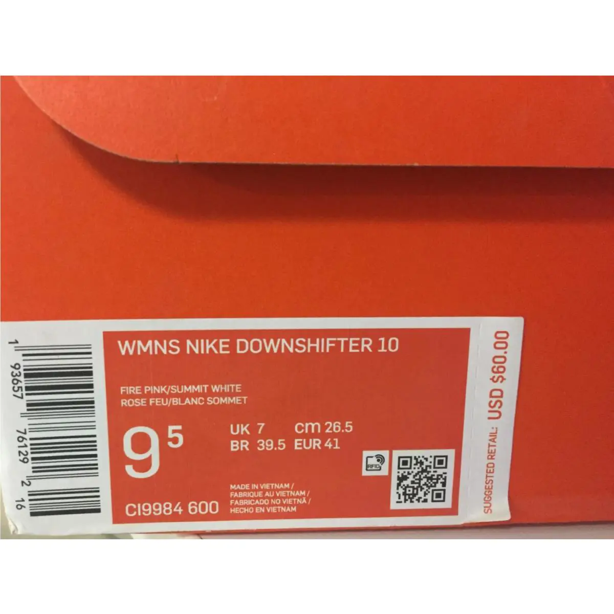 Nike shoes - Nike Downshifter 10 - Downshifter - CI9984-600 - Pink (UPC: 193657761292) 8