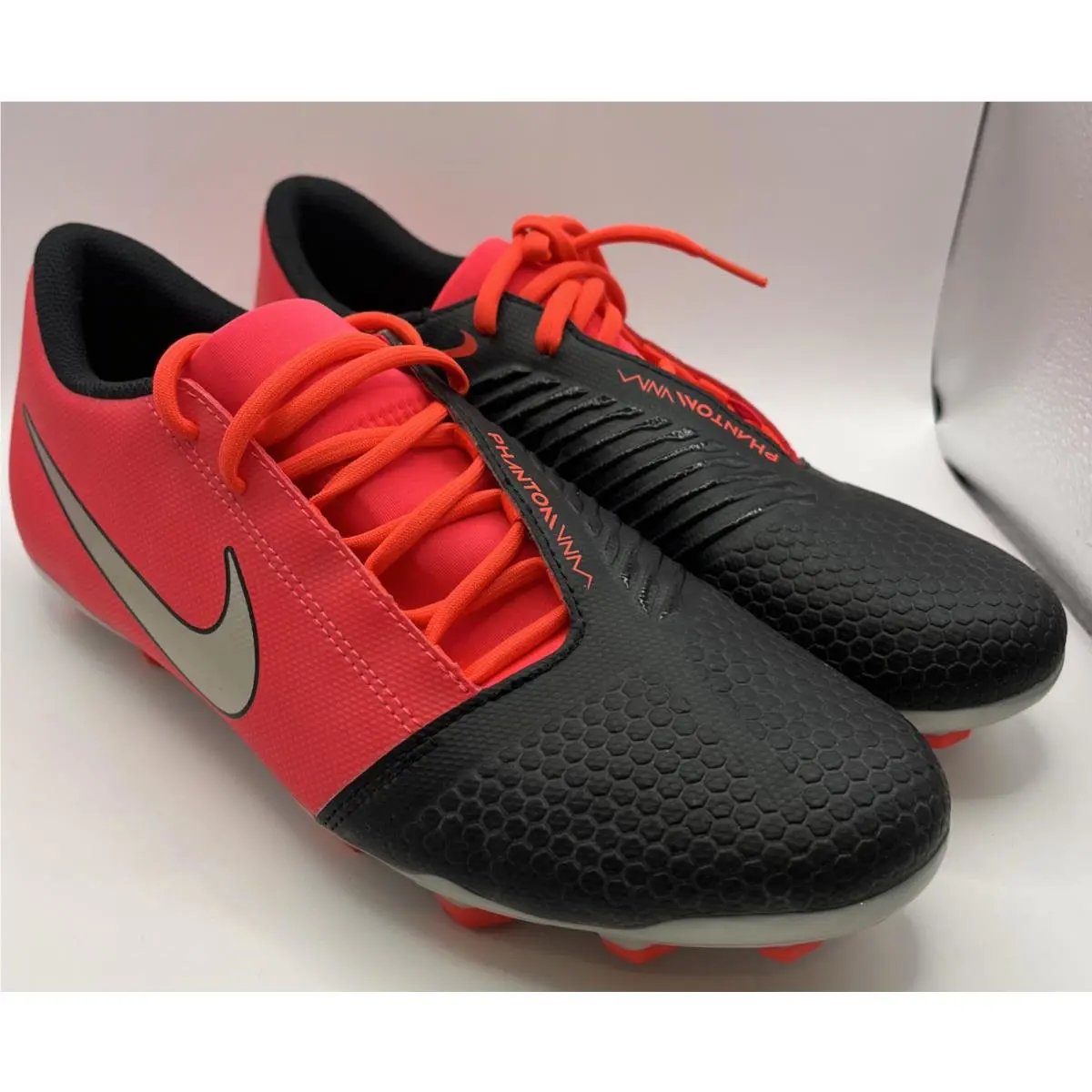 Nike shoes - Nike Phantom Venom Academy FG - A00577 606 - Laser Crimson & Metallic Silver & Black 1