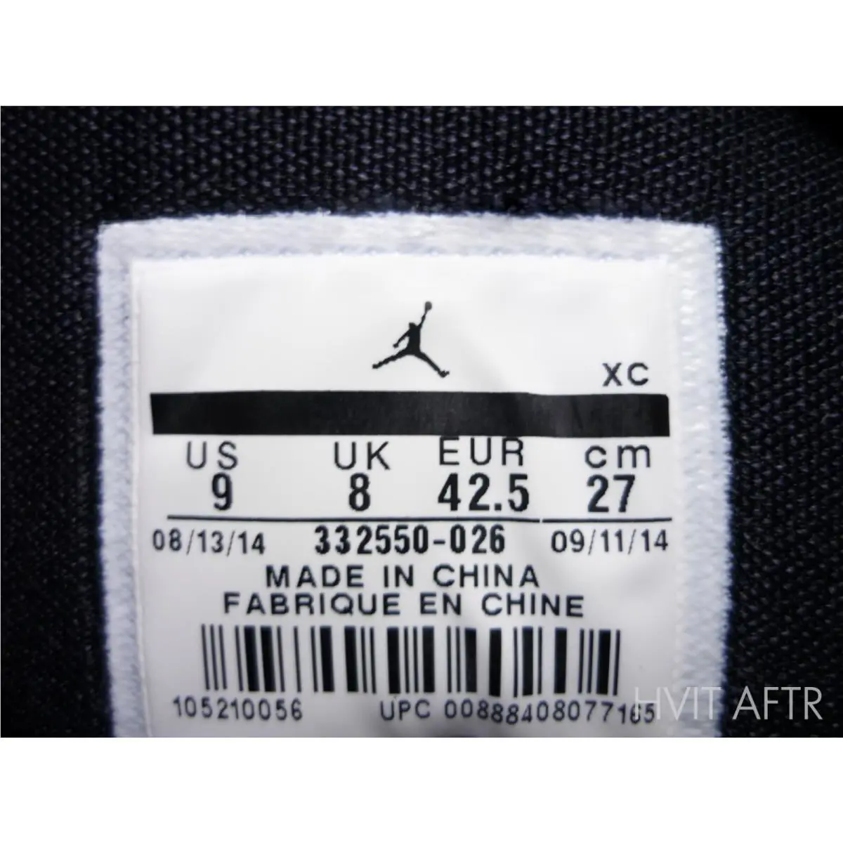 Nike shoes - Air Jordan 1 Retro High - 332550-026 - Black/Metallic Gold/White (UPC: 888408077165) 8