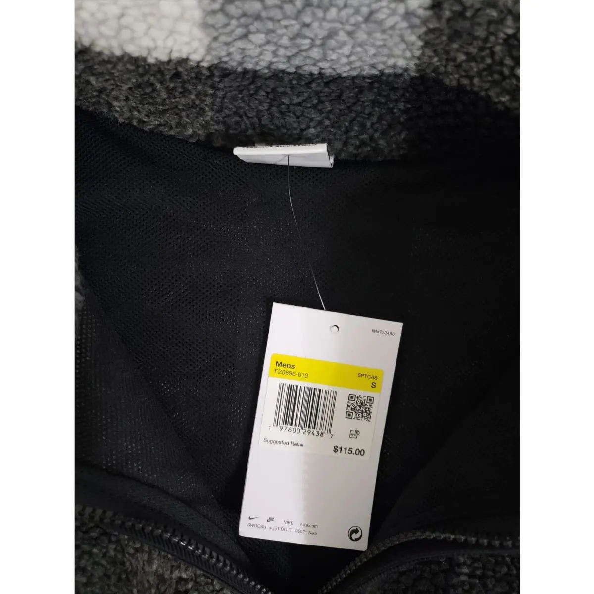 Nike clothing - FZ0896010 - FZ0896010 - Black/White/Smoke Grey (UPC: 197600294387) 4