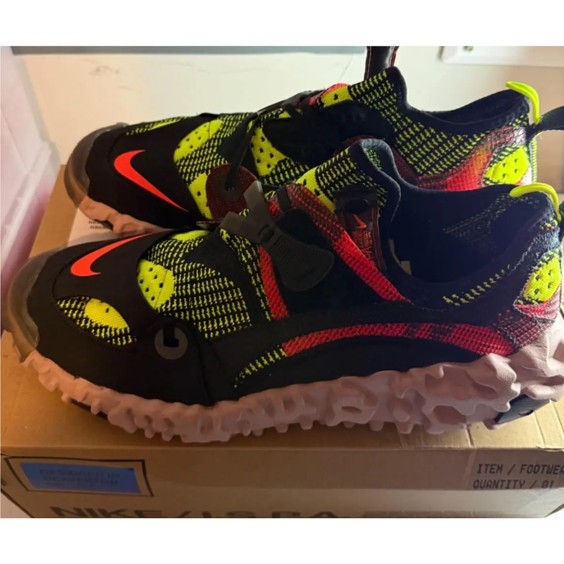 Ispa Overreact Flyknit Crimson Volt CD9664 001 SZ 15 by Nike