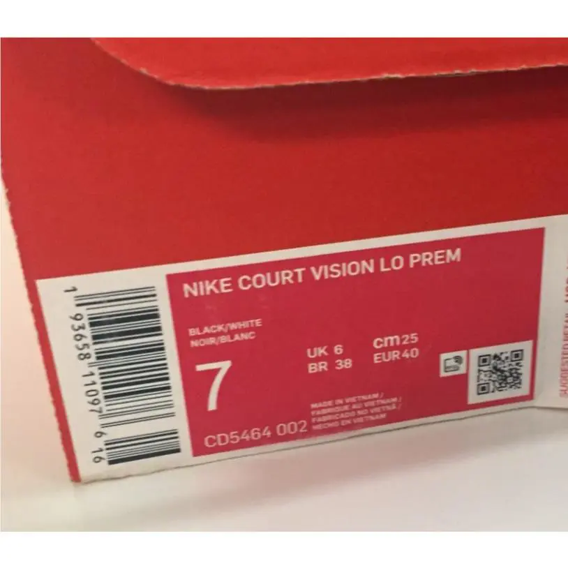 Nike shoes - Nike Court Vision - Court Vision - CD5464 002 - Black (UPC: 193658110976) 9