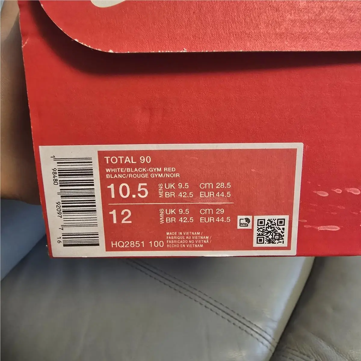 Nike shoes - Nike - HQ2851-100 - White/Gym Red/Black 5