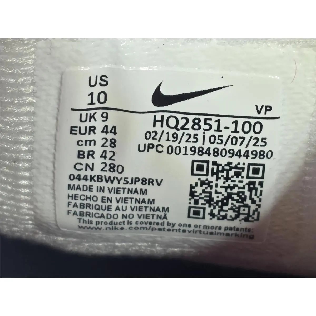 Nike shoes - Nike Total 90 - Total - HQ2851-100 - White Black Gym Red (UPC: 0198480919278) 2