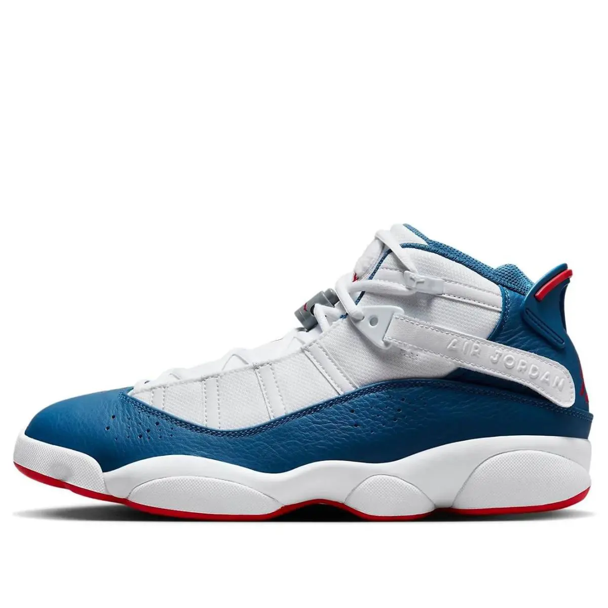 Nike Air Jordan6 Rings `true Blue` White/blue/red 322922-140 Men`s Size 11.5 - Blue