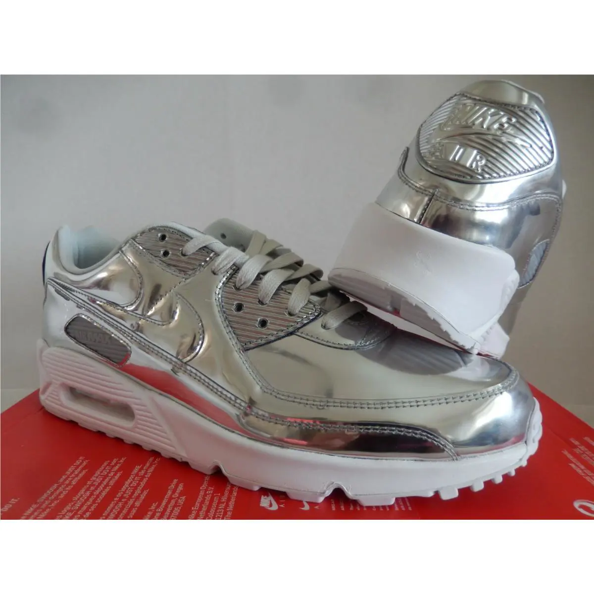 Nike shoes - Nike Air Max 90 Premium - Silver (UPC: 194272681668) 0