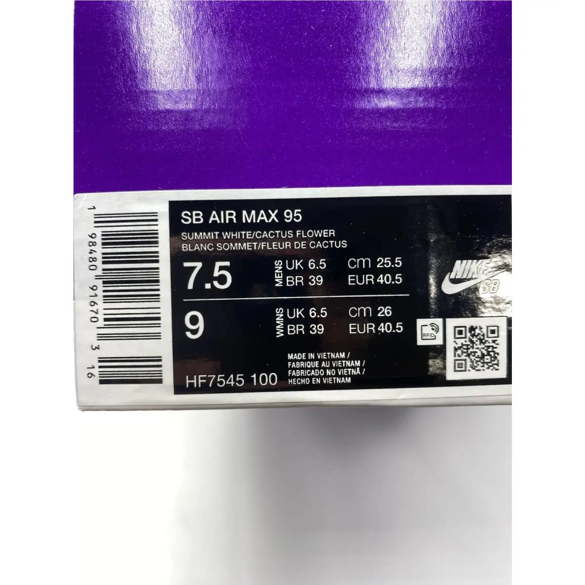 Nike shoes - Nike SB Air Max - Air Max - HF7545 100 - Summit White/Cactus Flower (UPC: 198480916703) 6