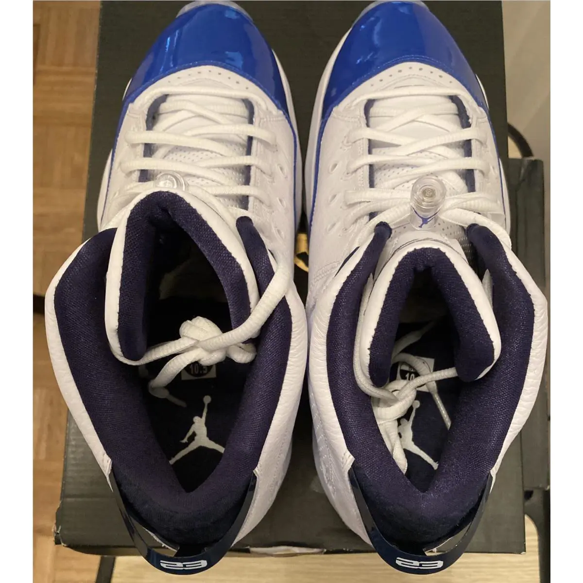 Nike shoes - Nike Air Jordan B`Loyal White Metallic Silver - 315317114 - White-Blue 2
