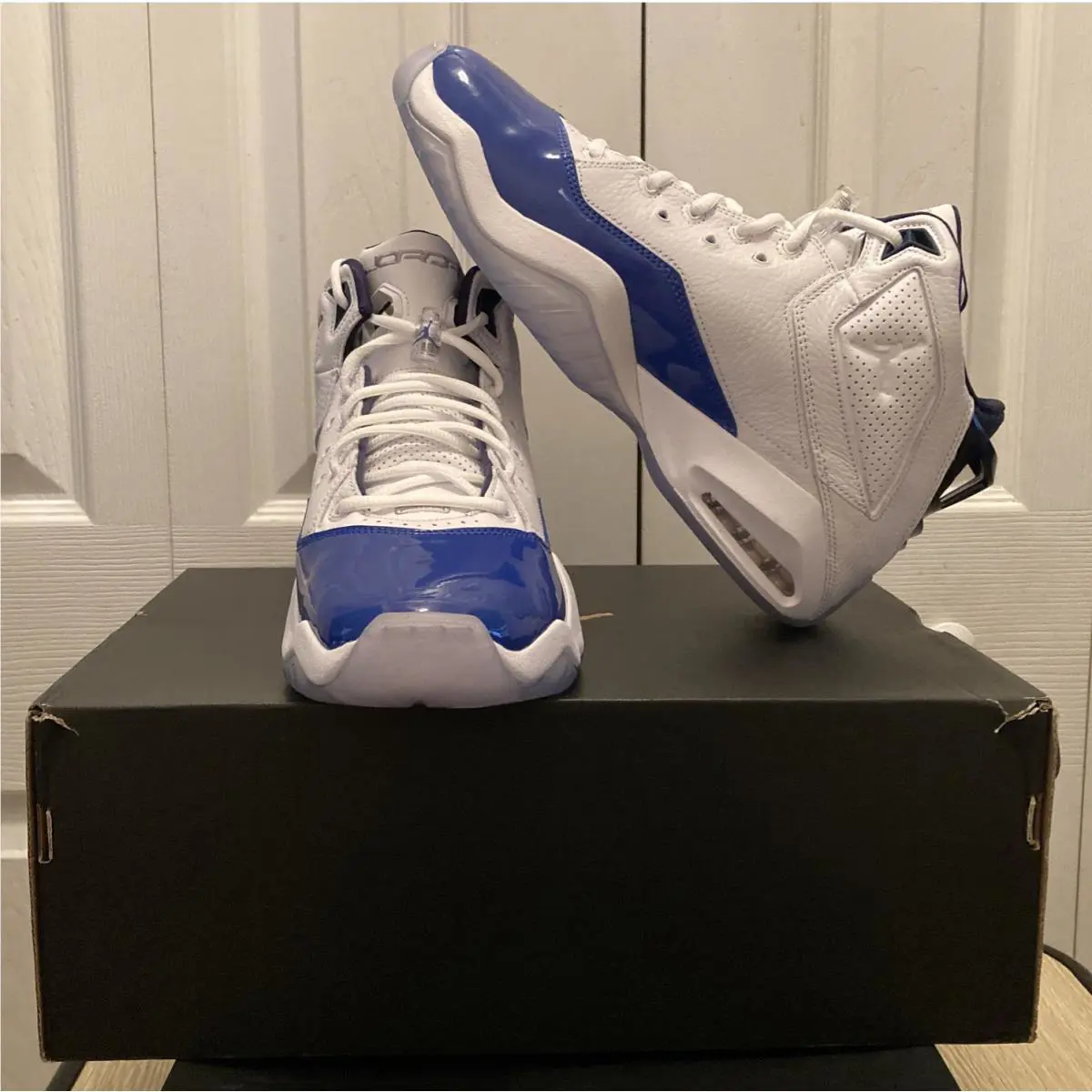 Nike shoes - Nike Air Jordan B`Loyal White Metallic Silver - 315317114 - White-Blue 3