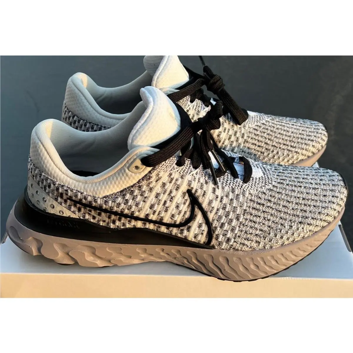 Nike shoes - Nike React Infinity Run Flyknit 3 - DO7419-002 - White and Black 0