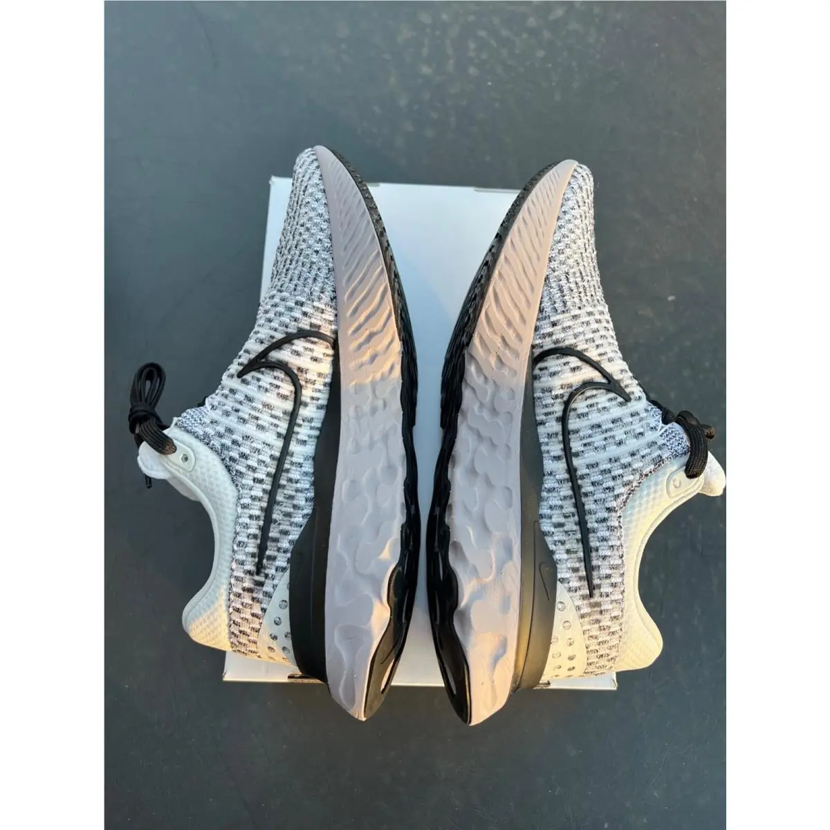 Nike shoes - Nike React Infinity Run Flyknit 3 - DO7419-002 - White and Black 3