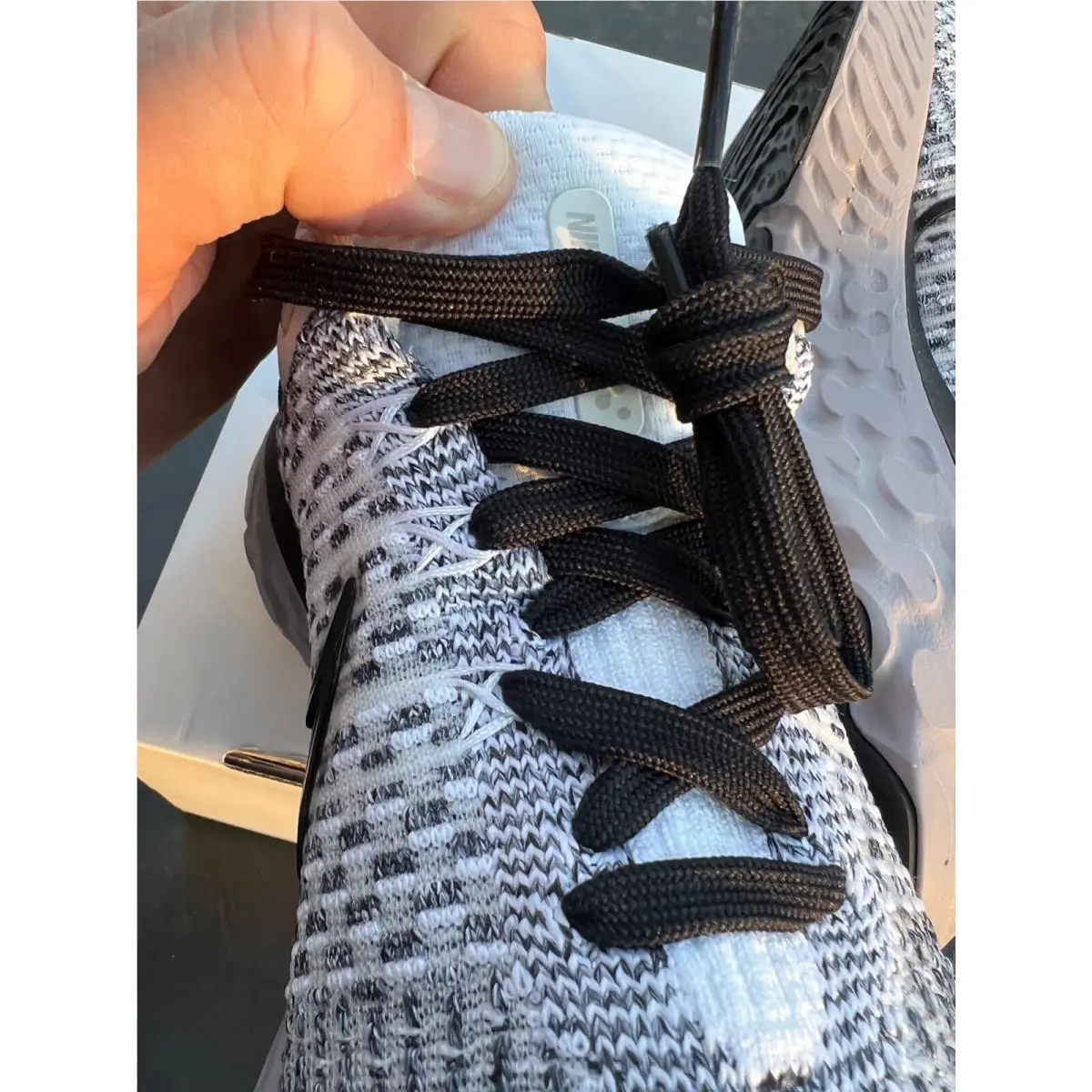 Nike shoes - Nike React Infinity Run Flyknit 3 - DO7419-002 - White and Black 7