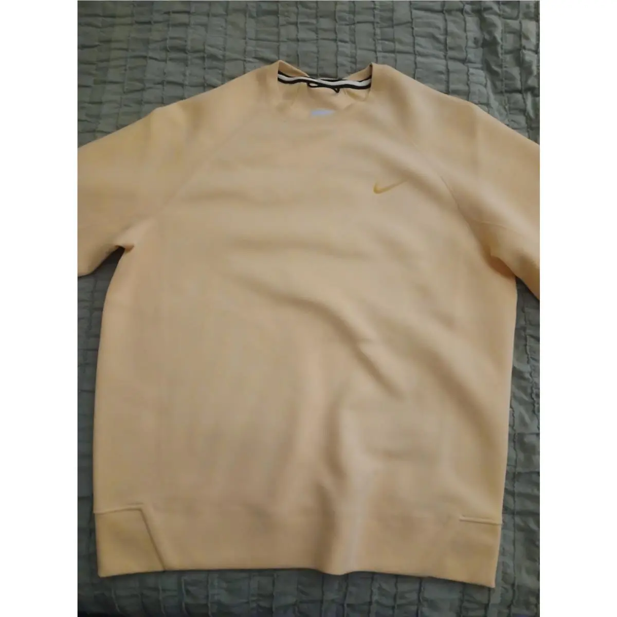 Nike Nocta Tech Fleece Crewneck Light Yellow Men`s Size Medium