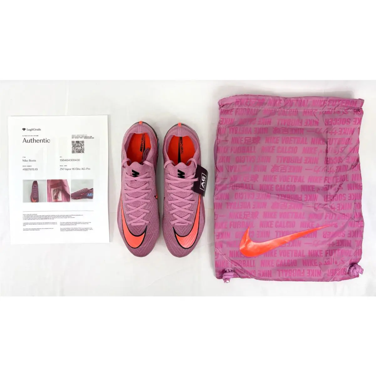 Nike shoes - Nike Zoom Mercurial Vapor 16 Elite AG-PRO - FQ8693-600 - Magic Flamingo/Total Crimson/Black (UPC: 198484300430) 0