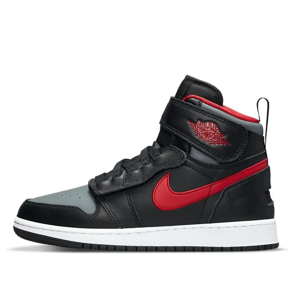 Nike Air Jordan 1 High Flyease GS Black/grey/red DC7986-006 Youth Size 6y - Black