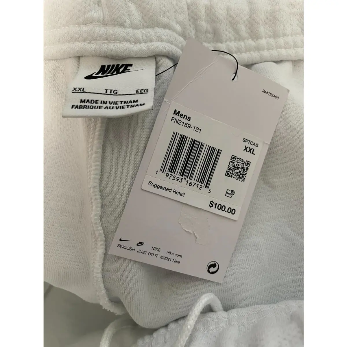 Nike clothing - Nike Sportswear Air Shorts - Sportswear Air Shorts - FN2159-121 - White (UPC: 197593167125) 0