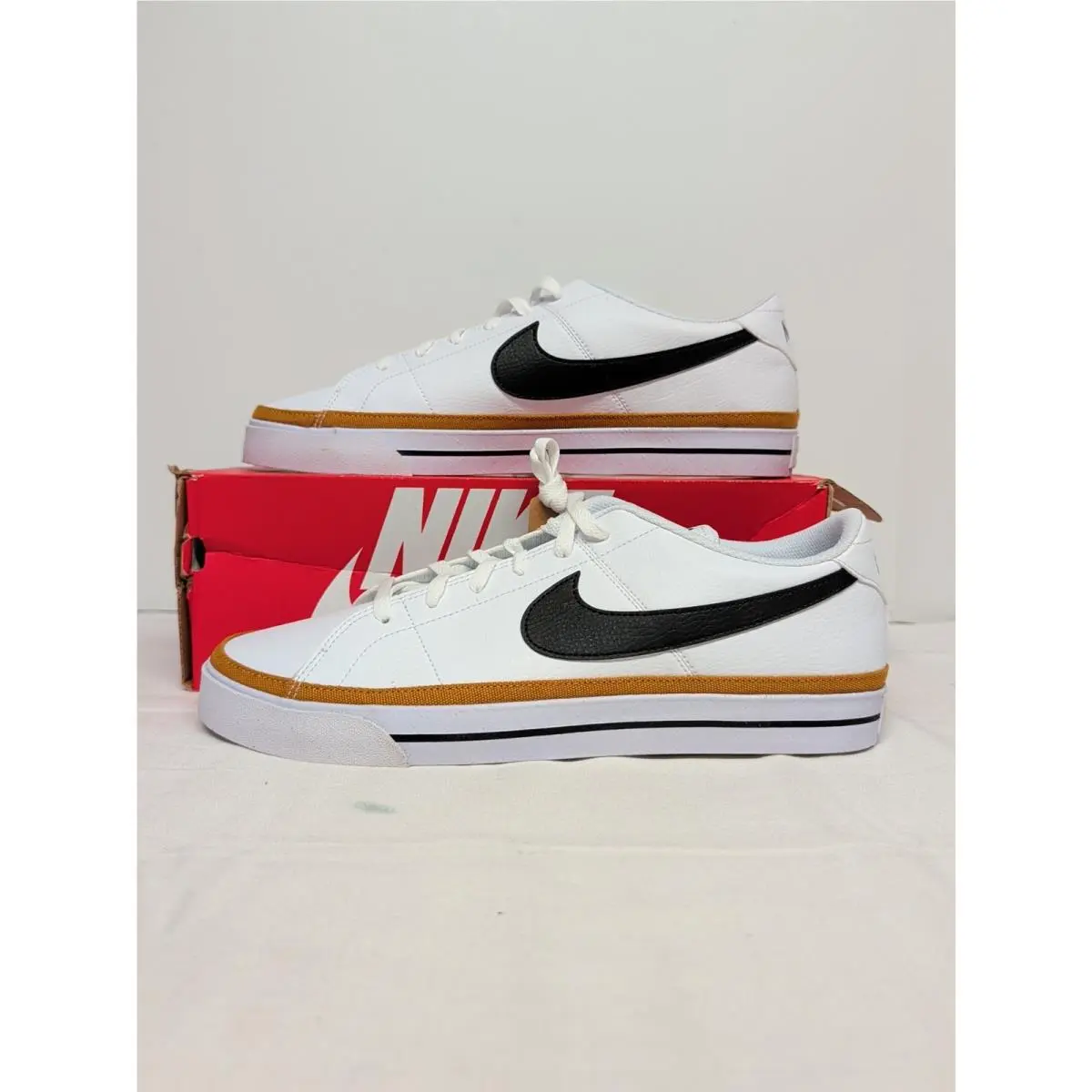 Size 13- Nike Court Legacy Next Nature White Desert Ochre DH3162-100 W Box